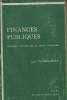 Finances publiques, politique budgétaire et droit financier. Cathelineau Jean
