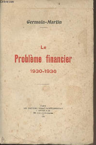 Le Problème financier 1930-1936