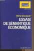 "Essais de sémantique économique - ""Perspectives de l'économique"" Critique". Machlup Fritz