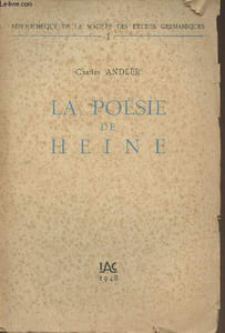 "La poésie de Heine - ""Bibliothèque de la société des études germaniques"" - I"
