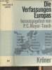 "Die verfassungen Europas - Mit einem Essay, verfassungesgeschichtlichen Abrissen und einem vergleichenden Sachregister herausgegeben von Peter ...