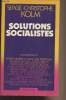 "Solutions socialistes à propos de ""La transition socialiste""". Kolm Serge-Christophe