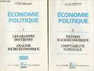 Economie politique - En 2 tomes - 1/Les grandes doctrines, analyse micro-économique - 2/Théorie macroéconomique, compatabilité nationale. Redslob ...
