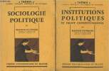 "Lot de deux livres : Sociologie politique + Institutions politiques et droit constitutionnel - ""Thémis"" Manuels juridiques, économiques et ...