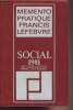Mémento pratique Francis Lefebvre - Social 1981 Sécurité social, droit du travail (à jour au 10 avril 1981). Collectif