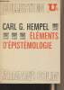 Eléments d'épistémologie - Collection U². Hempel Carl G.