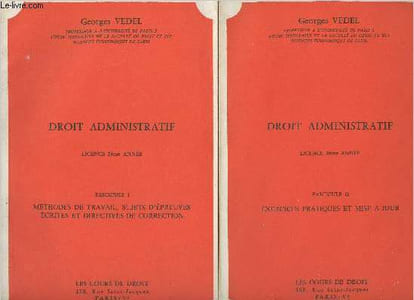 Droit administratif - Licence 2ème année - En 2 fascicules - 1/ Méthodes de travail, sujets d'épreuves écrites et directives de correction - 2/ Exercices pratiques et mise à jour
