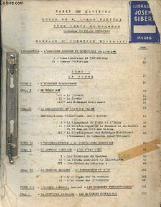 Cours d'économie politique générale - Cours 2ème année de Licence Economie politique 1963-1964