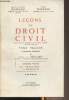 Leçons de droit civil - Tome premier - 5e édition par Michel de Juglart - 2e vol. : Les personnes : la personnalité. Mazeaud Henri et Léon/Mazeaud ...