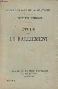 Etude sur le ralliement - A propos d'un centenaire