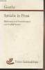 "Sprüche in Prosa - Einleitung und Anmerkungen von Rudolf Steiner - ""Taschenbuch-Ausgaben"" n°14". Goethe