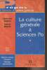 "La culture générale à Science Po - ""Prépas/L'épreuve de culture générale""". Giolito Christophe/Bouvet Laurent