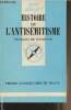 "Histoire de l'antisémitisme - ""Que sais-je ?"" n°2039". De Fontette François