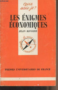 "Les énigmes économiques - ""Que sais-je ?"" n°2433"
