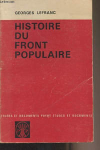"Histoire du Front Populaire (1934-1938) - ""Etudes et documents"""