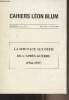 Cahiers Léon Blum - N°6, 7 et 8 - Déc. 1979, Juillet 1980 - La SFIO face aux défis de l'après-guerre (1944-1947) : Réunions du Comité directeur de la ...