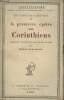 "Les écrits de Saint Paul - II - La première épître aux Corinthiens - ""Christianisme"" n°17". Delafosse Henri