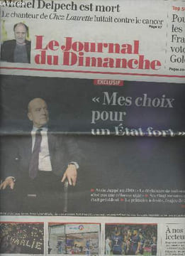 "Le Journal du Dimanche - n°3599 3 Janvier 2016 - Michel Delpech est mort, le chanteur de Chez Laurette luttait contre le cancer - Pourquoi les ...