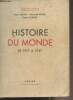 "Histoire du monde de 1919 à 1937 - Collection ""Montaigne""". Cahen Léon/Ronze Raymond/Folinais Emile
