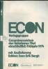 ECON Verlagsgruppe - Gesamtverzeichnis der lieferbaren Titel einschliesslich Frühjahr 1974 - Mit Auslieferung Edition Sven Erik Bergh. Collectif