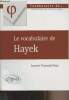 "Le vocabulaire de Hayek - ""Vocabulaire de...""". Francatel-Prost Laurent