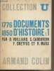 "Documents d'histoire contemporaine - Tome 1 : 1776-1850 - Collection ""U""". Voilliard/Cabourdin/Dreyfus/Marx
