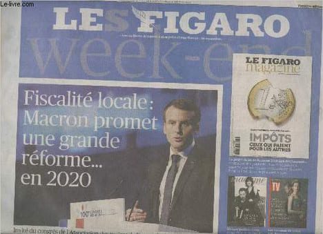 "Le Figaro n°22796 - Vendredi 24 nov. 2017 - Fiscalité locale : Macron promet une grande réforme... en 2020 - Première greffe totale de peau sur un ...