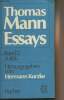 Essays - Band 2 (Politische reden und schriften). Mann Thomas
