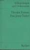 "Frau Jenny Treibel - ""Erl&auml;uterungen und Dokumente""". Fontane Theodor
