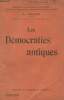 "Les démocraties antiques - ""Bibliothèque de philosophie scientifique""". Croiset A.
