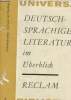 "Deutschsprachige literatur im überblick - ""Sprache und literatur"" Universal bibliothek n°94". Collectif