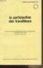 "La participation des travailleurs - Rapport final d'un séminaire patronal international convoqué par l'OCDE, Versailles, 5-8 mars 1975 - ""Séminaires ...