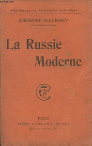 "La Russie moderne - ""Bibliothèque de philosophie scientifique"""