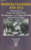 Deutsche Geschichte 1918-1933 - Dokumente zur Innen- und Aussenpolitik. Michalka Wolfgang/Niedhart Gottfried