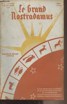Le Grand Nostradamus - n°3 1re année Juillet-Août 1934 - Attention !... - Sur la piste des assassins, par Maurice Privat - Contemplez le Ciel ! - ...
