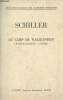 Le camp de Wallenstein (Wallensteins lager) - Collection Bilingue des classiques étrangers. Schiller