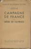 Campagne de France et siège de Mayence - Collection des Classiques étrangers. Goethe