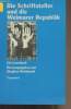 "Dei Schriftsteller und die Weimarer Republik - Ein Lesebuch - ""Wagenbachs Taschenbuch"" n°208". Reinhardt Stephan