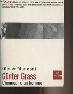 Günter Grass, l'honneur d'un homme