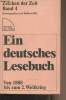 "Zeichen der Zeit, ein deutsches lesebuch in vier Bänden - Band 4 : Verwandlung der Wirklichkeit - ""Sammlung Luchterhand"" band 354". Killy Walther