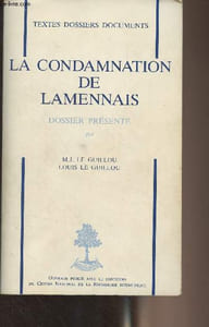 "La condamnation de Lamennais - ""Textes dossiers documents"""