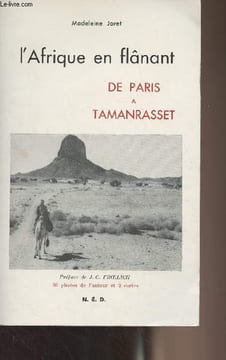 L'Afrique en flânant, de Paris à Tamanrasset. Joret Madeleine