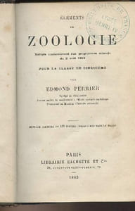 Eléments de zoologie (Rédigés conformément aux programmes officiels du 2 août 1880 pour la classe de cinquième)