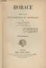 Horace - Etude psychologique et littéraire (2e édition). Poiret Jules