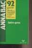 Annabac 1992 - Grec-latin. Flobert Annette