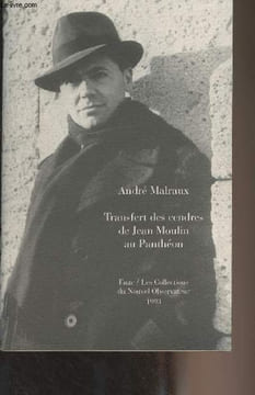 Transfert des cendres de Jean Moulin au Panthéon (19 décembre 1964). Malraux André