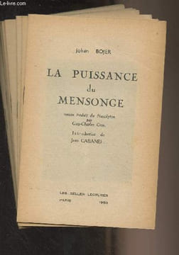 La puissance du mensonge. Bojer Johan