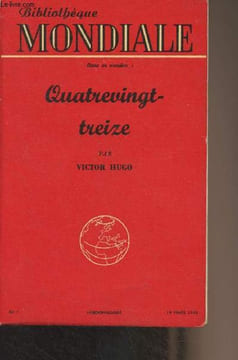 "Quatrevingt-treize - ""Bibliothèque mondiale"" n°1 - 19 mars 1953". Hugo Victor