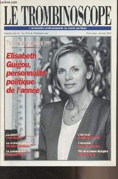 "Le trombinoscope, l'information professionnelle du monde politique - Numéro spécial ""Les prix du Trombinoscope"" H-S Janvier 2000 - 1999, année de ...