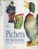 Pichets en barbotine (Personnages, animaux, fleurs). Bottero Maryse